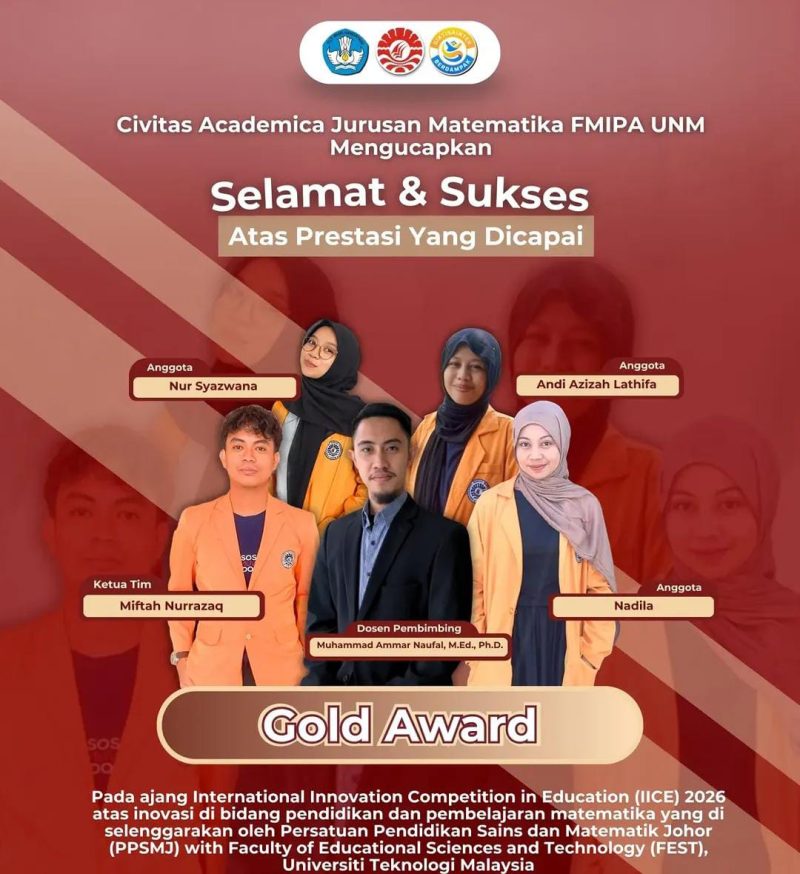 Foto Anggota Tim bersama Dosen Pembimbing Peraih Gold Award IICE 2026, (Foto: Ist.)