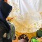 Potret Pengelola LPM Profesi sedang Membatik, (Foto: Dok. Profesi)