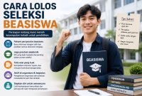 Pamflet Cara Lolos Seleksi Beasiswa, (Foto: Ai.)