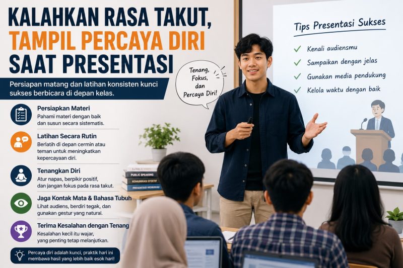 Pamflet Cara Presentasi di Depan Audiens, (Foto: Ai.)