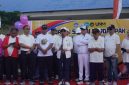 Potret Plt Rektor UNM saat Melakukan Sambutan di Acara Jalan Santai, (Foto: Musdalifah)