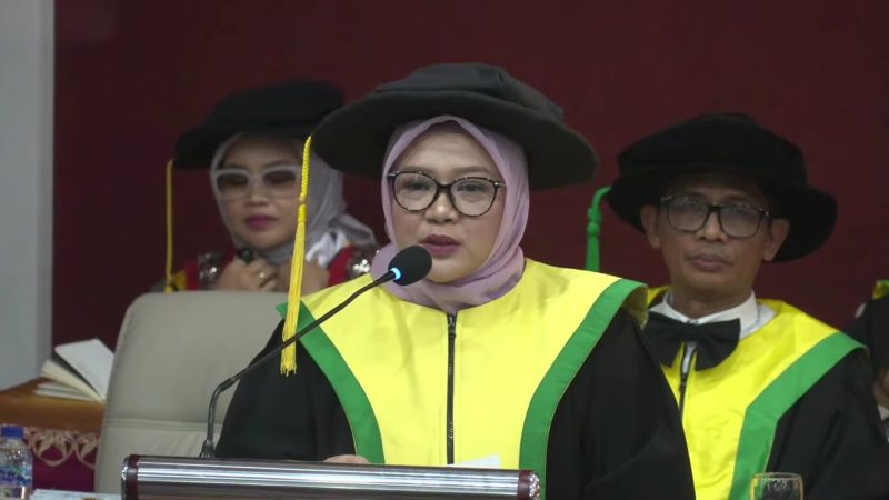 Potret Farida Aryani saat Menyampaikan Orasinya, (Foto: Ist.)