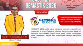 Poster pendaftaran GEMASTIK XIX 2026, (Foto: Int.)