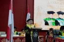 Potret Farida Aryani saat Menyampaikan Pidato, (Foto:Musdalifah)