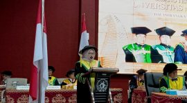 Potret Farida Aryani saat Menyampaikan Pidato, (Foto:Musdalifah)