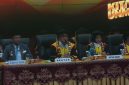 Potret Plt Rektor UNM, Farida Patittingi saat Upacara Peringatan Dies Natalis ke-65, (Foto: Alyani Fajrina Nuryabri)