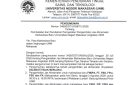 Surat Edaran Pembatalan dan Perubahan Persyaratan Pengambilan Jas Almamater Mahasiswa Baru UNM 2026, (Foto: Int.)