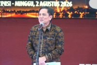 Potret Abdul Saman saat Berikan Laporan pada Malam Penganugerahan Award, (Foto: Int.)
