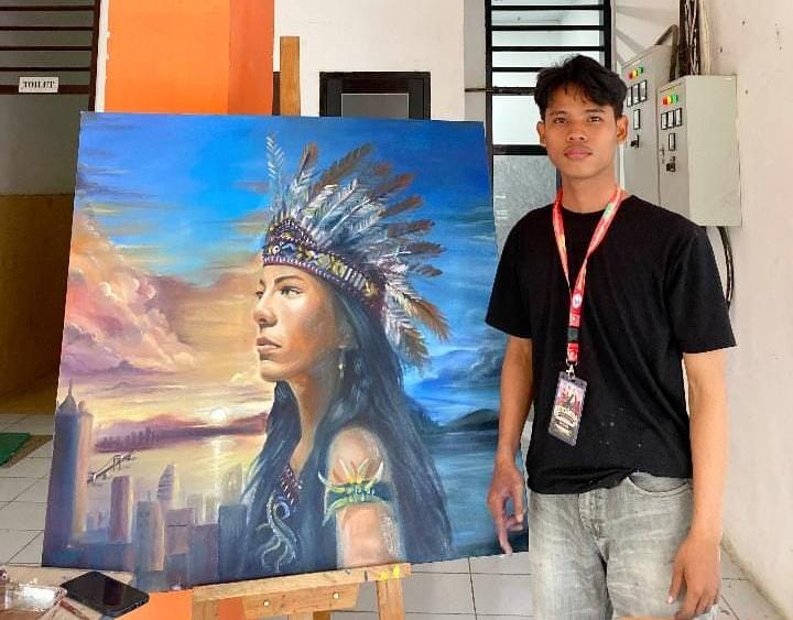 Potret Fajar Pemenang Juara Lukis di Peksimida 2026, (Foto: Ist.)