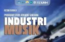 Potret Pamflet Pembukaan Program Studi Baru Jenjang Sarjana Industri Musik FSD UNM, (Foto: Int.)