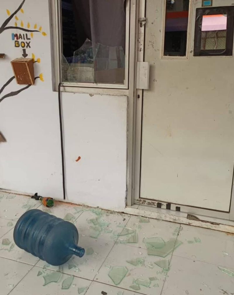 Potret Kerusakan Sekret LK FBS yang Dilakukan oleh Sejumlah OTK, (Foto: Ist.)