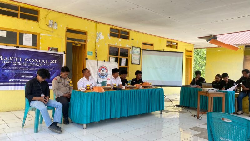 Potret pelaksanaan Bakti Sosial XI HMPS Pendidikan Ekonomi FEB, (Foto: ist)